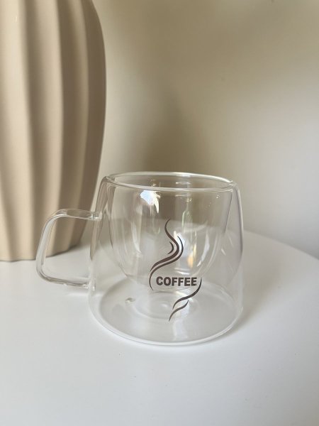 كوب شفاف coffee